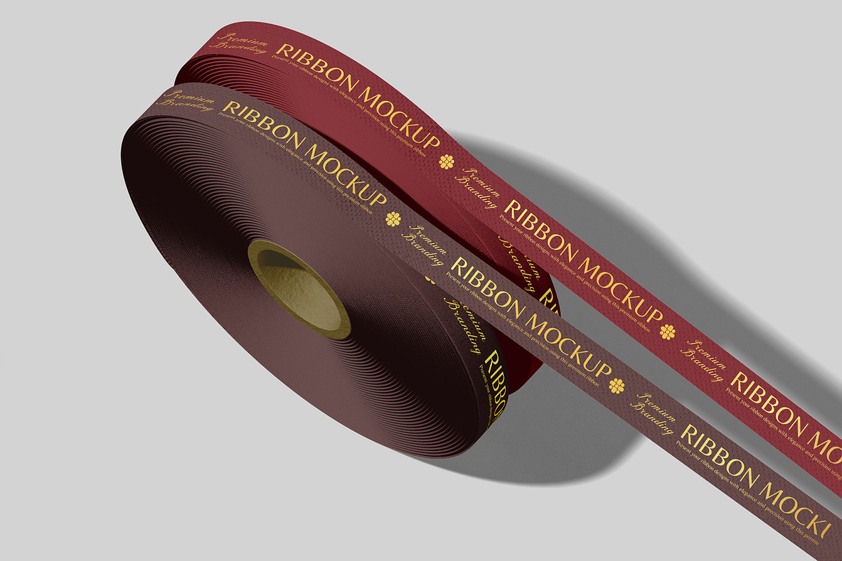 Ribbon Mockup, a Merchandise Mockup by Unerispace (Photo 5 of 5)