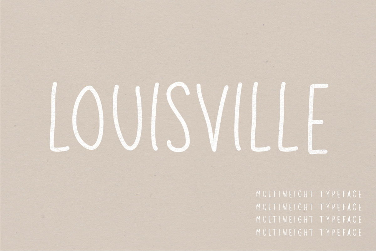 Louisville | A Multi-Weight Font