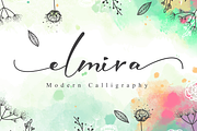 Elmira Script, a Script Font by Nissa Studio (Thumbnail 1 of 11)