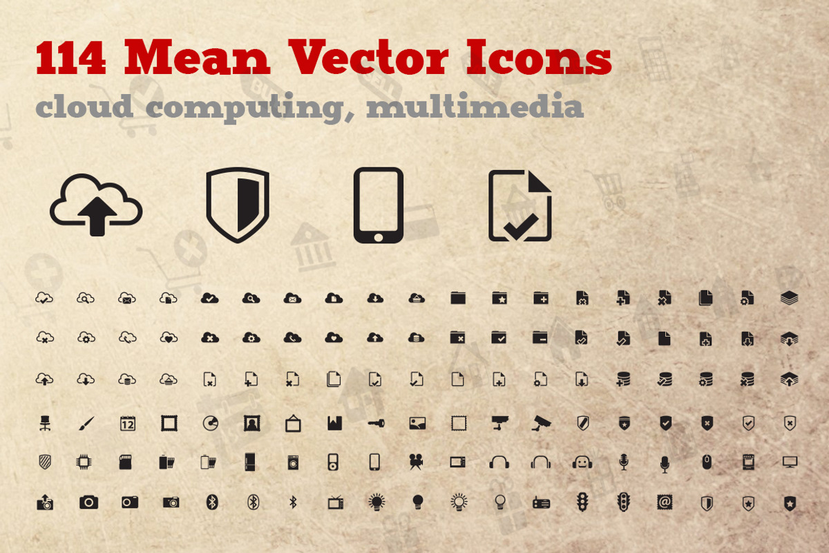 Go Cloud! - 114 Vector Icons