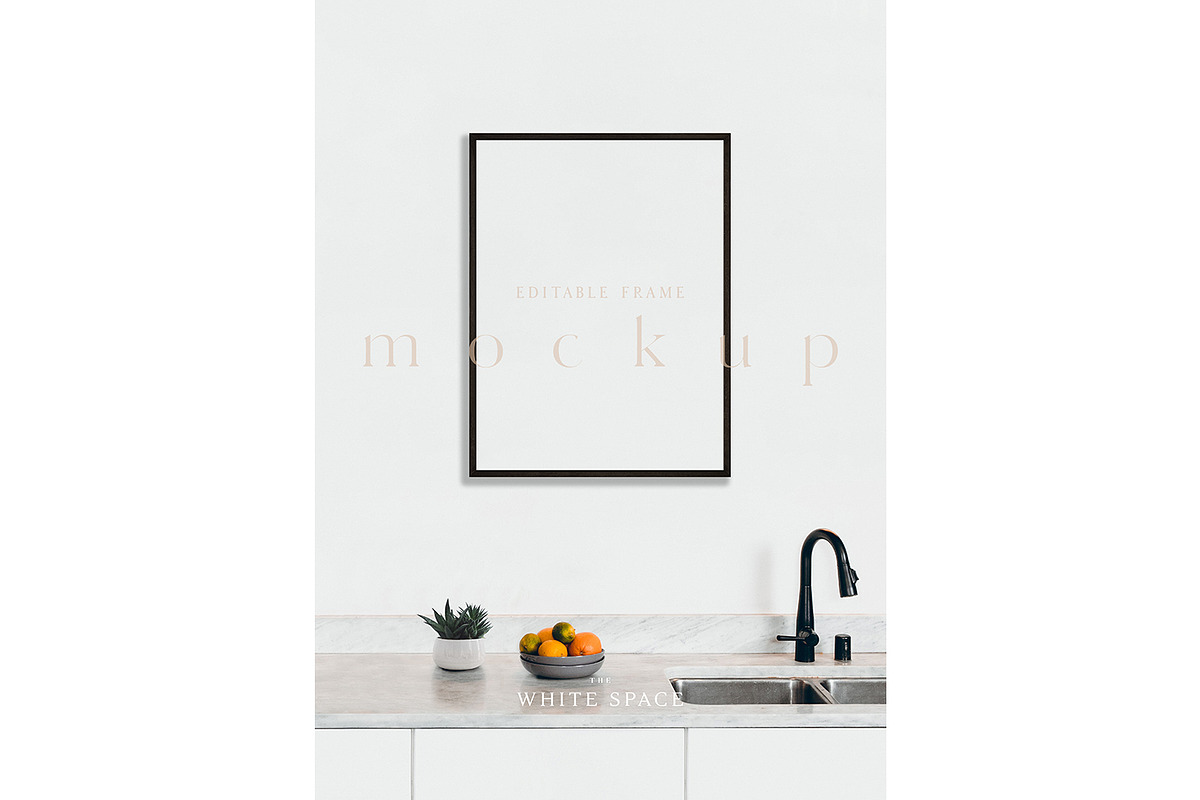 Frame Mockup Editable & Customisable, a Print Template by The White Space Co. (Photo 3 of 8)