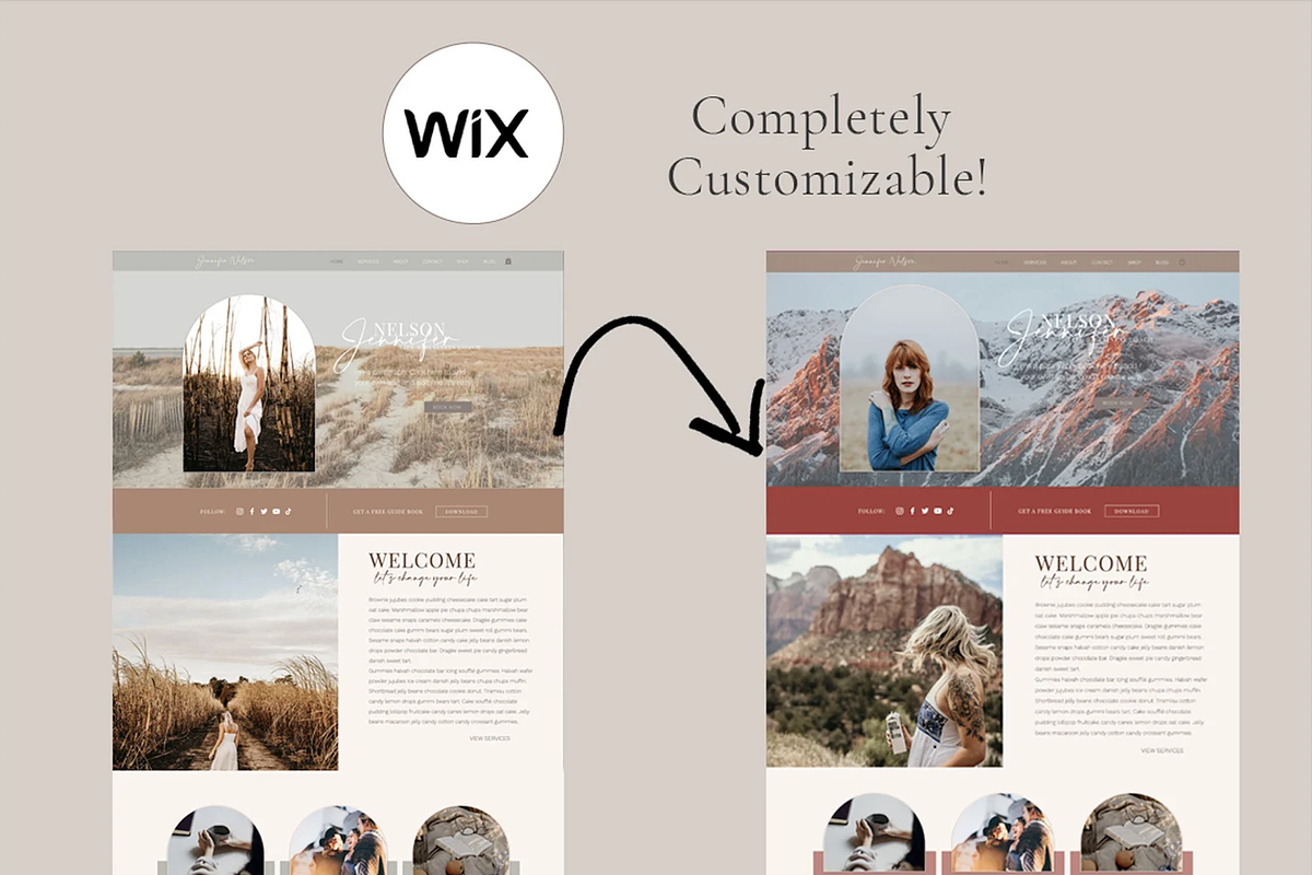 Wix Website Template - Girl Boss, a Wix Template by pinesandpearls (Photo 2 of 9)
