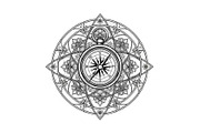Ornamental Compass Rose SVG Bundle, an Illustration by Gaye Art (Thumbnail 12 of 31)