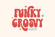 Funky Groovy - Retro Groovy Font, a Handwritten Font by SaktiAvellin (Thumbnail 1 of 11)