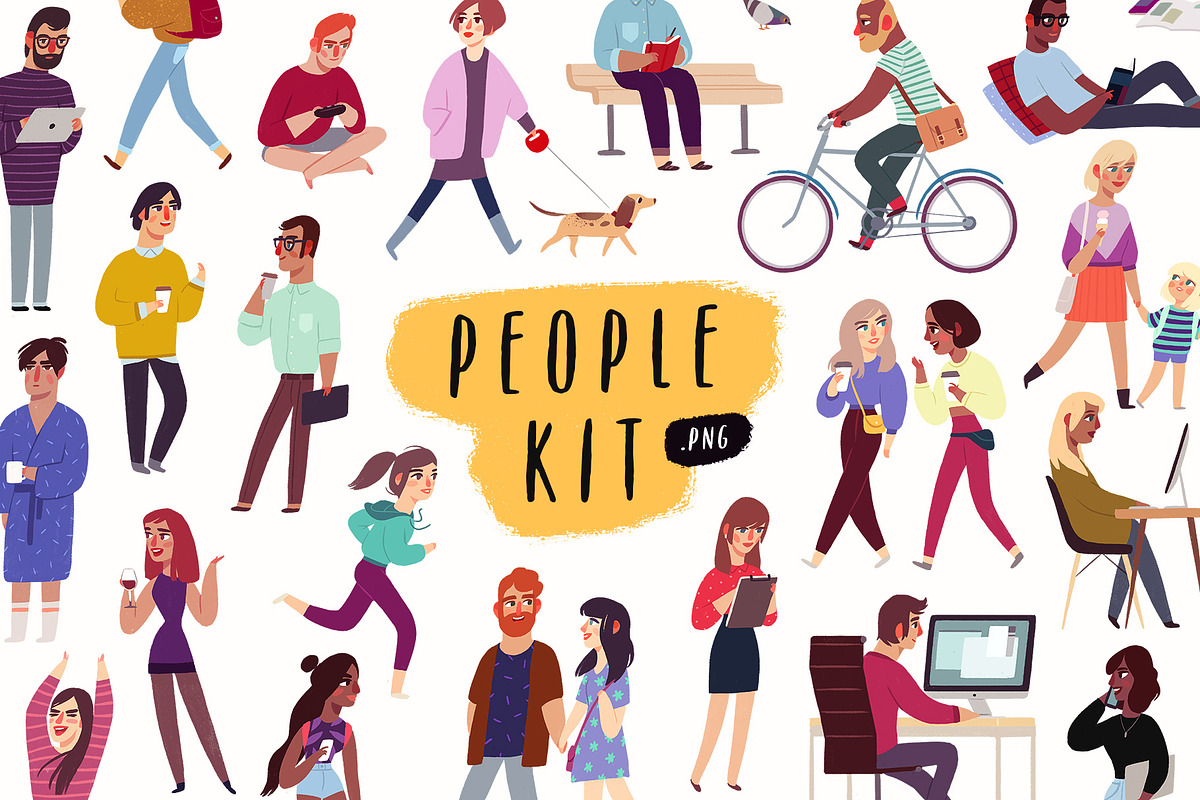 People Kit, a Graphic by Darumo Shop (Photo 1 of 10)
