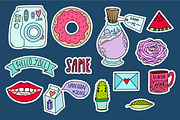 Pack of cute modern stickers., an Object Graphic by Sentimental postman (Thumbnail 5 of 6)