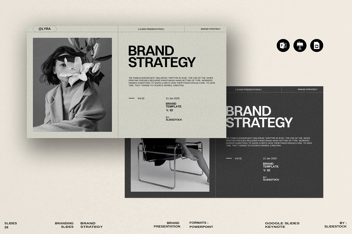 Brand Strategy Template, a Presentation Template by slidestock55 (Photo 1 of 11)