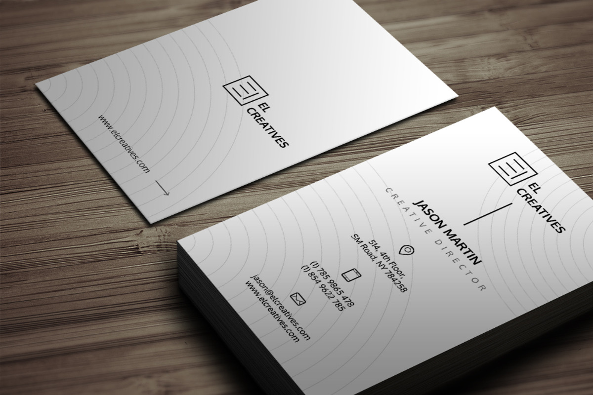 Minimal Corporate Business Card, a Business Card Template by bouncy (Photo 3 of 4)