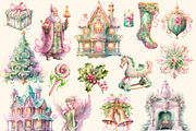 Big christmas  watercolour clipart, a Decorative Illustration by Hello My Print (Thumbnail 8 of 11)
