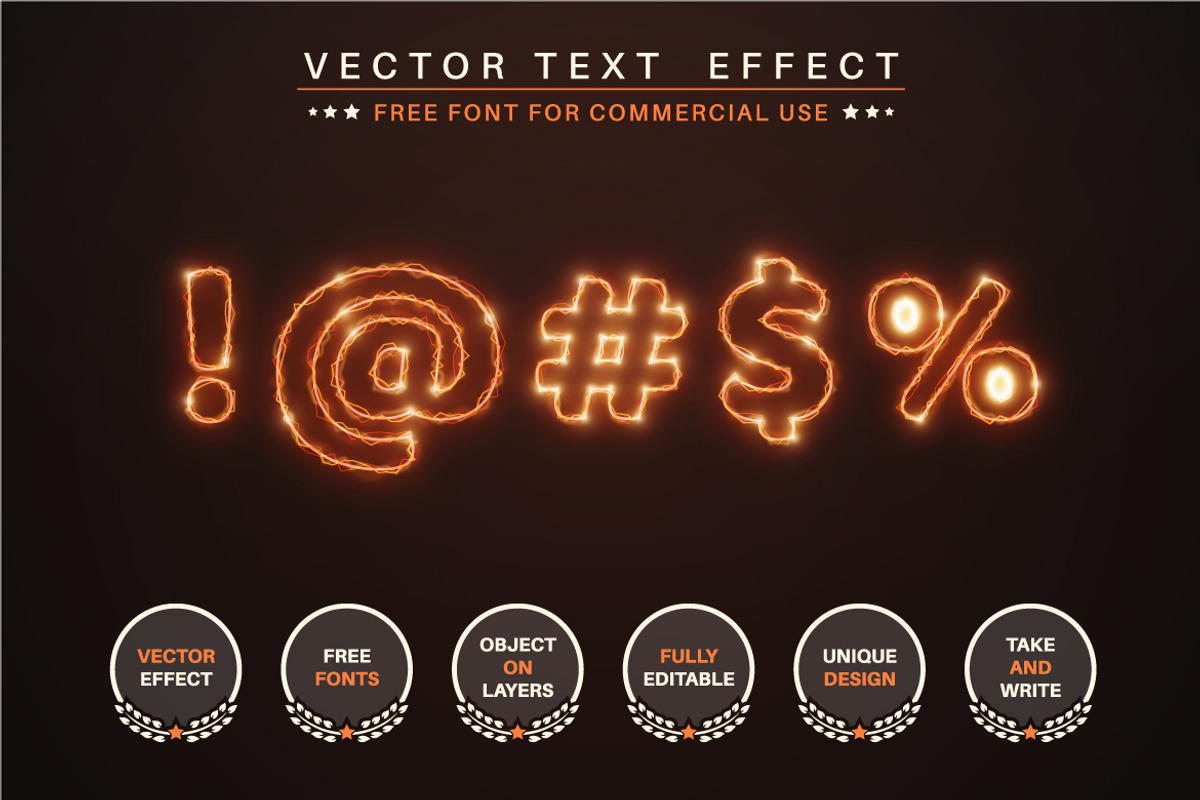 Lightning - Editable Text Effect, a Layer Style Add-On by rwgusev (Photo 2 of 5)