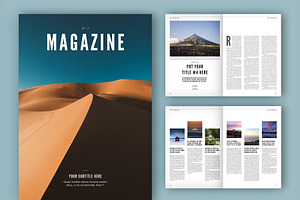 SALE | Magazine Layout A4+US, a Magazine Template by tomsarraipodesign