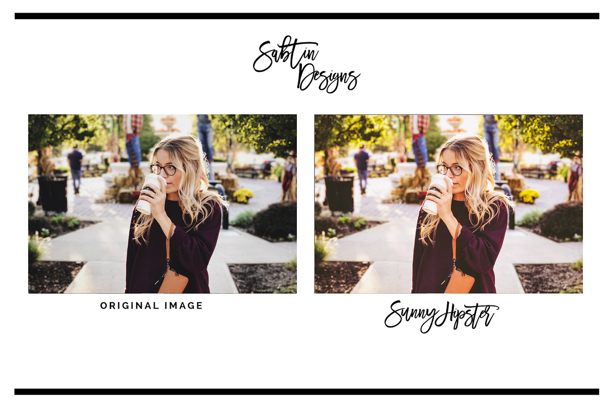 Sunny Hipster Adobe Lightroom Preset, a Preset Add-On by SabTin Designs (Photo 4 of 4)
