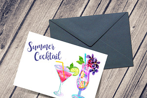 Summer Cocktail Clip Art