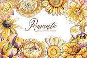 Watercolor Floral Illustration Set, a Decorative Illustration by Jessica E. Cornell (Thumbnail 1 of 2)