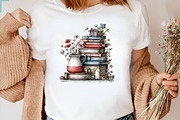 Summer Bookshelf Clipart, an Illustration by CreationArt (Thumbnail 6 of 7)