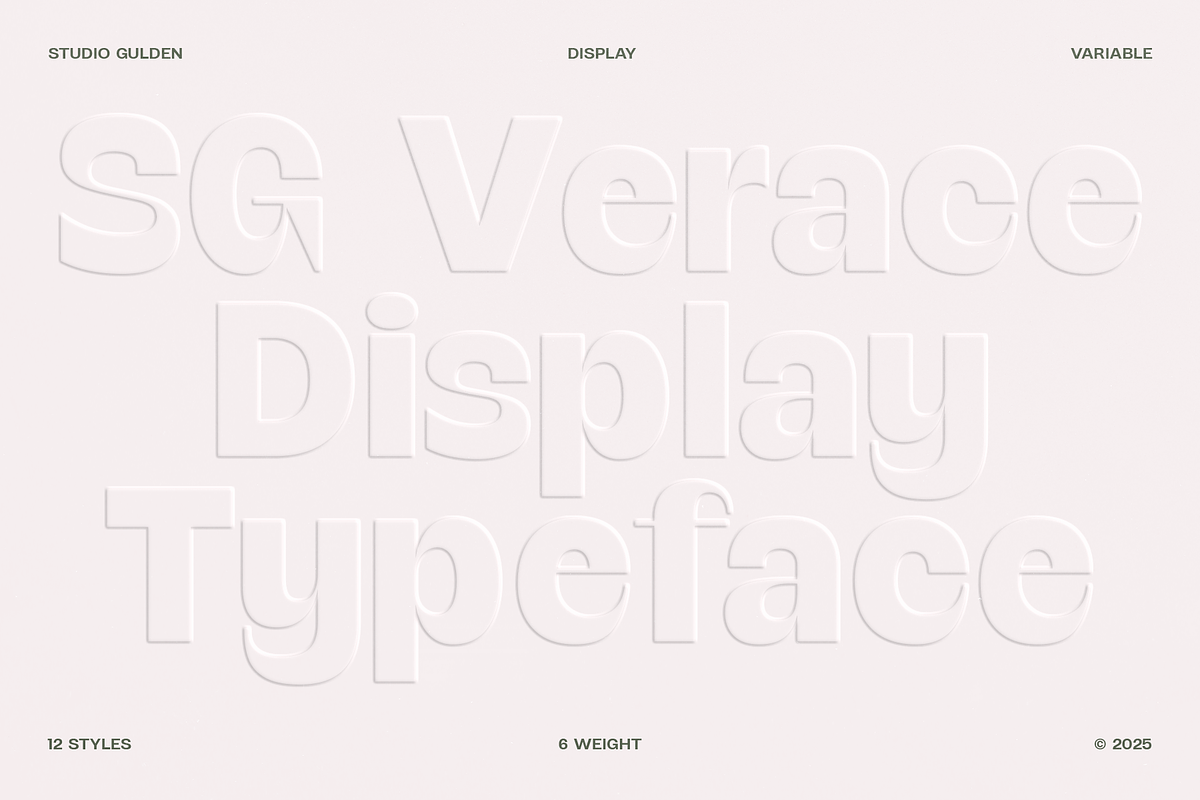 SG Verace Display Font, a Sans Serif Font by Studio Gulden (Photo 4 of 15)
