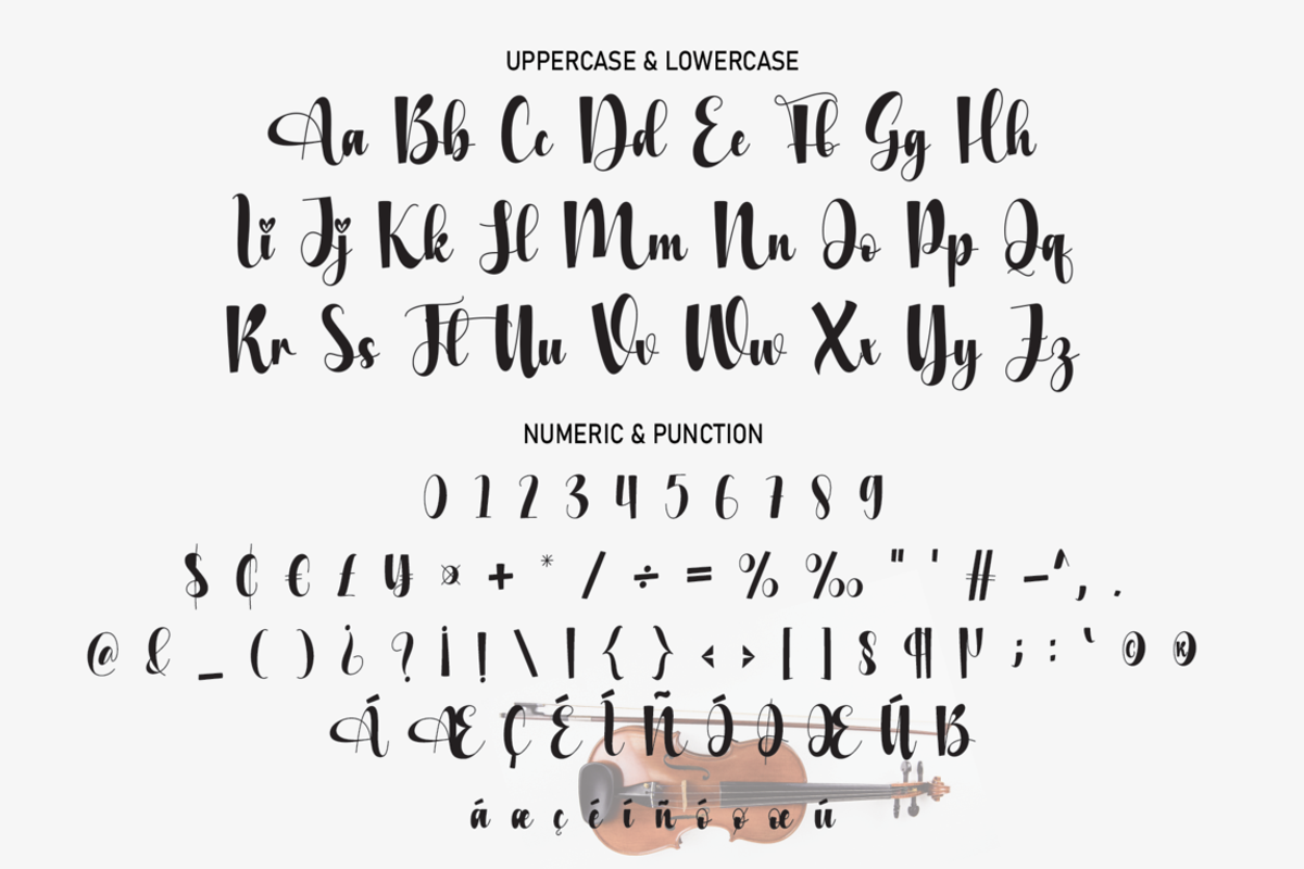 Violin | Script Font, a Script Font by Scratchones (Photo 3 of 5)