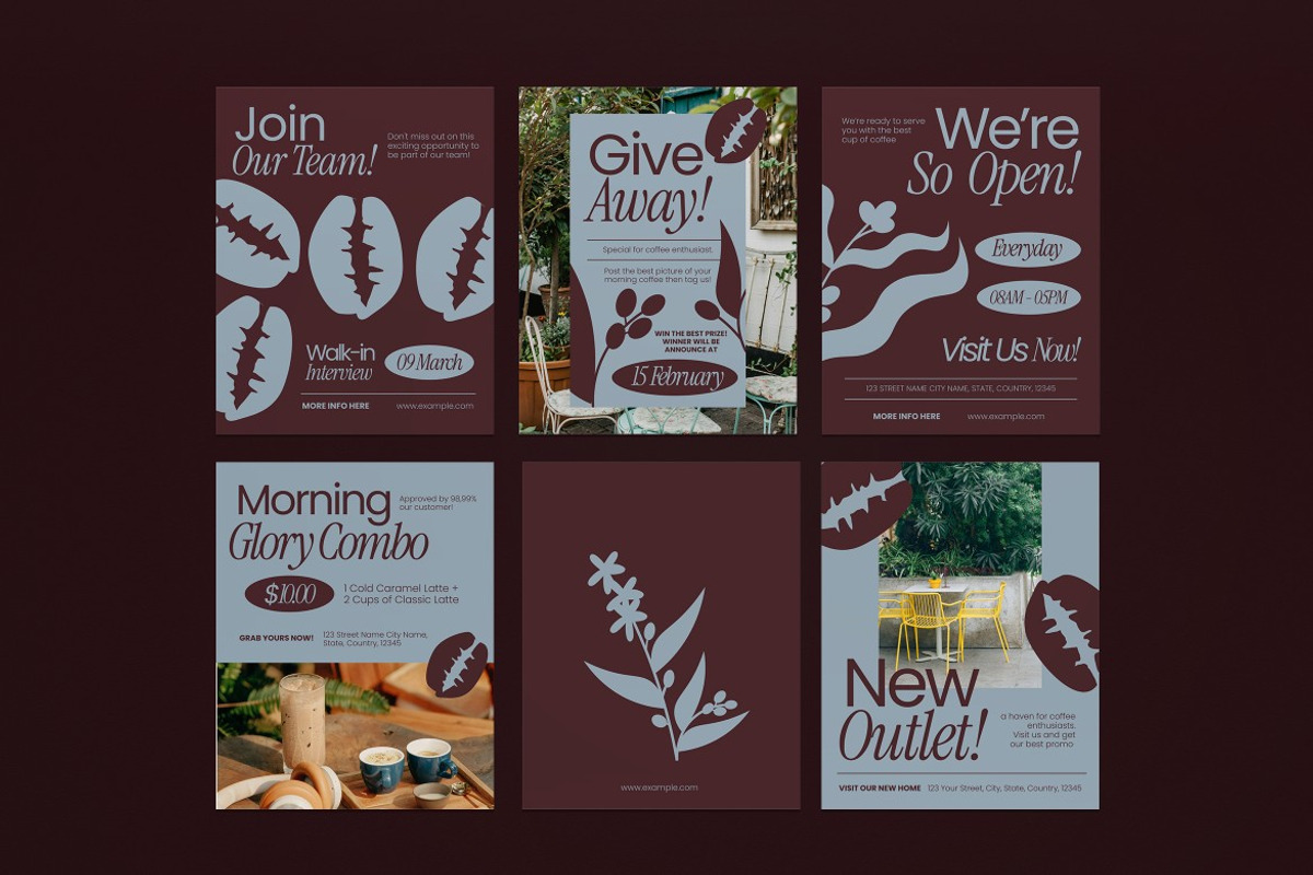 Coffee Shop Instagram Post - Figma, a Social Media Template by graphicook (Photo 2 of 3)