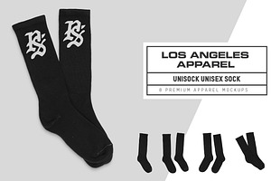 Los Angeles Apparel Unisock Mockups