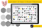 Hearts Galore | 57 Hand Drawn Hearts, a Brush Add-On by Jande Summer (Thumbnail 1 of 5)