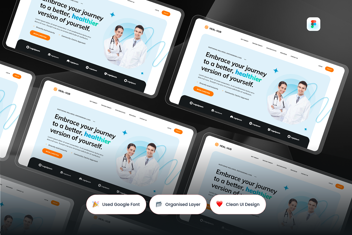 Healthcare Hero Header, a Templates & Theme by SquidPixey (Photo 2 of 3)