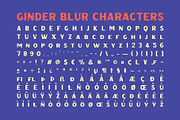 Ginder Blur, a Sans Serif Font by Craft Supply Co. (Thumbnail 8 of 8)