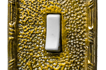 Bronze light button ornate isolated photo, a Technology Photo by DanFLCreativo
