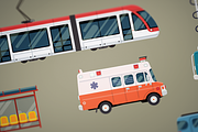 Urban Traffic Set Bundle, an Illustration by Masha Tace (Thumbnail 4 of 6)