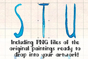 2 Watercolor Alphabet Brush Sets, a Brush Add-On by Violet LeBeaux (Thumbnail 4 of 5)