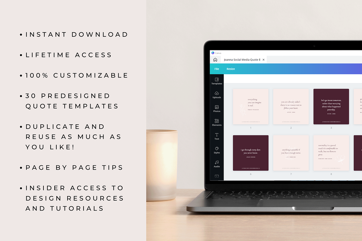 Joanna Social Media Quote Bundle, a Social Media Template by Atlas & Anchor Designs (Photo 7 of 8)
