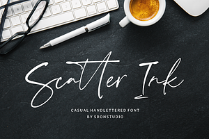 Scatter Ink Handlettered Font