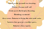 Hello Autumn/Latin & Cyrillic/ Sale, a Script Font by Katie Holland (Thumbnail 6 of 9)