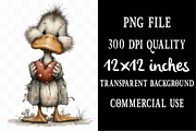 Whimsical Easter Duck Clipart, an Illustration by Designking (Thumbnail 4 of 5)