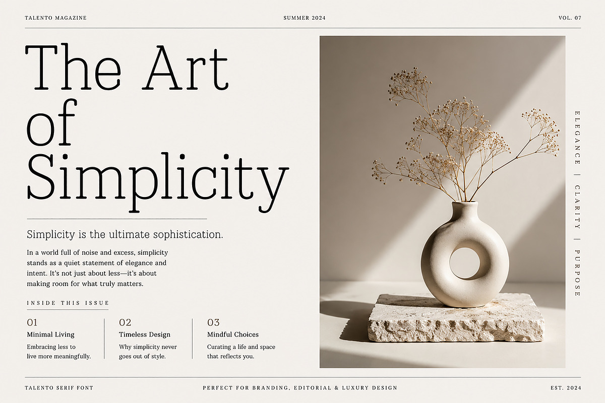 Talento, a Serif Font by Wow Magic (Photo 4 of 5)