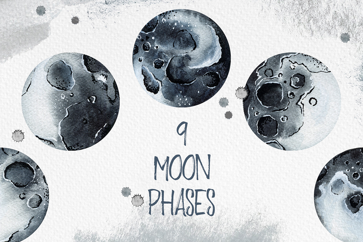 Space Travel - watercolor collection, a Texture Illustration by Alina Sh (Photo 2 of 11)
