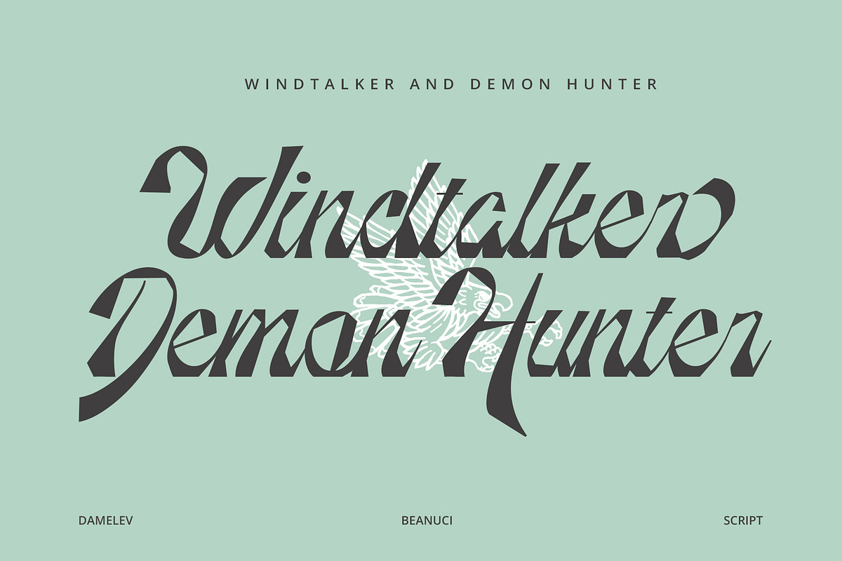 Beanuci, a Script Font by Damelev (Photo 8 of 13)