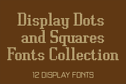 Display Dots & Squares Fonts, a Font by GG Design (Thumbnail 1 of 13)