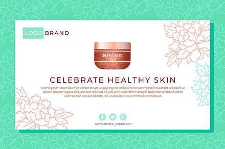 Cosmetic Banner 2, a Landing Page Template by MISS CHATZ