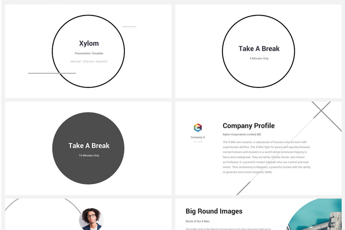 Xylom Clean PowerPoint Template, a Presentation Template by Projectile (Photo 7 of 8)