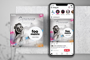 Artist Club Party Instagram Flyer, a Flyer Template by PixelsDesign (Thumbnail 1 of 2)