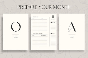 Classy Yearly Life Planner Template