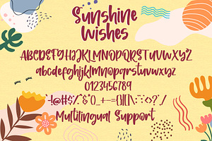 Sunshine Wishes - Handwritten Font