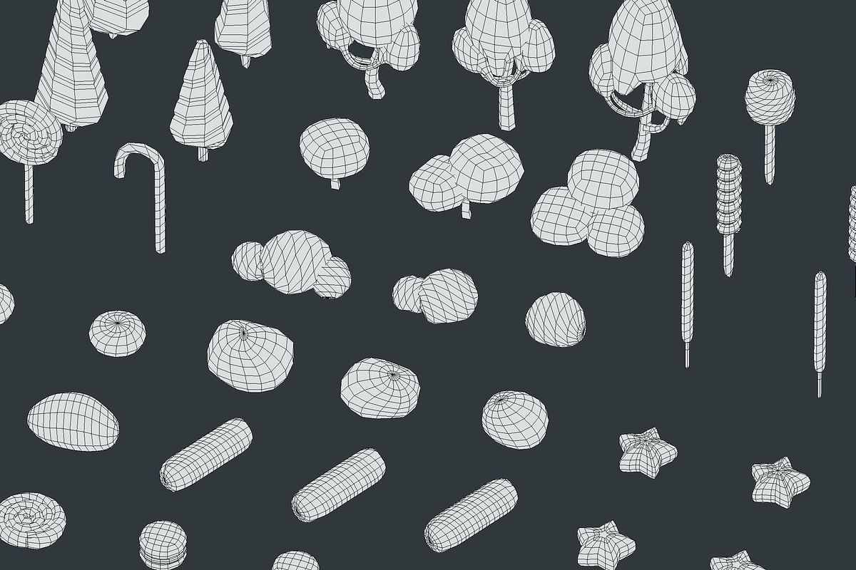 Candy Land - Animation Asset, an Environmental 3D Model by Polydactyl (Photo 31 of 36)