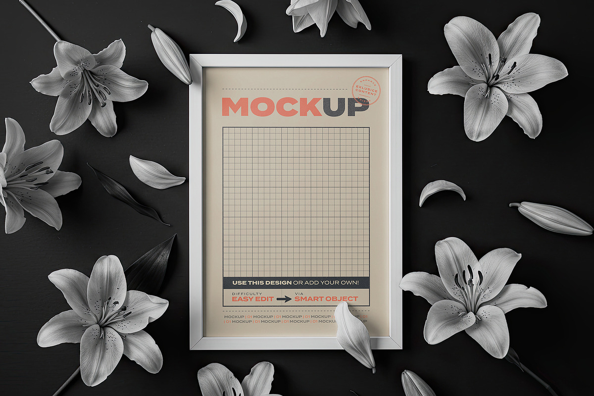 Pages and Cards with Flowers Mockups, a Mockup by Luuqas Design (Photo 6 of 9)