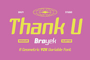 Broyek – Geometric Y2K Variable Font, a Sans Serif Font by Drizy (Thumbnail 10 of 10)