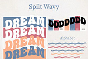 Spilt Stacked - Wave Bundle, a Serif Font by MaxArt Foundry (Thumbnail 4 of 13)