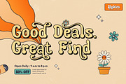 Seginoly - Retro Groovy Font, a Serif Font by Shakira Studio (Thumbnail 2 of 11)