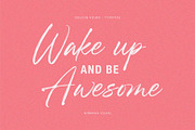 Golden Hours - Cool Brush Font, a Script Font by Nirmana Visual (Thumbnail 8 of 9)