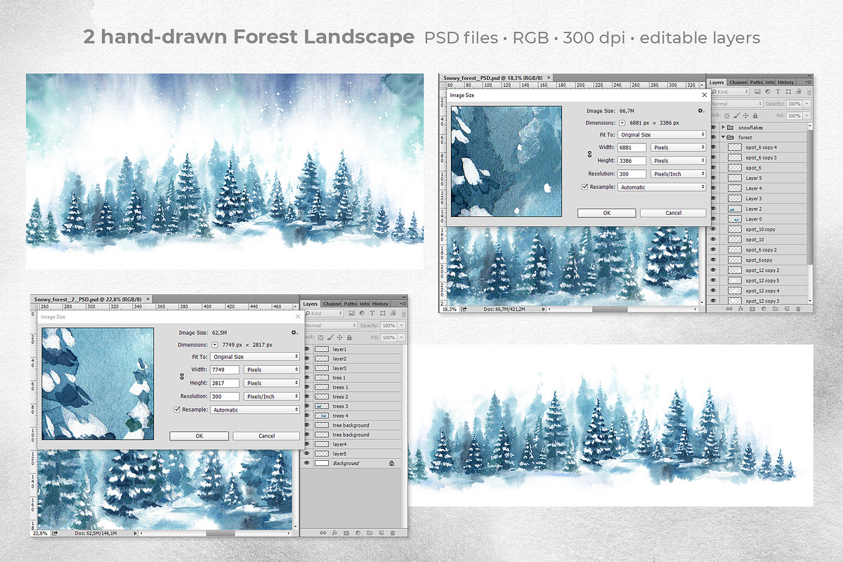 Winter in the Forest, a Decorative Illustration by LeiaSW (Photo 5 of 6)