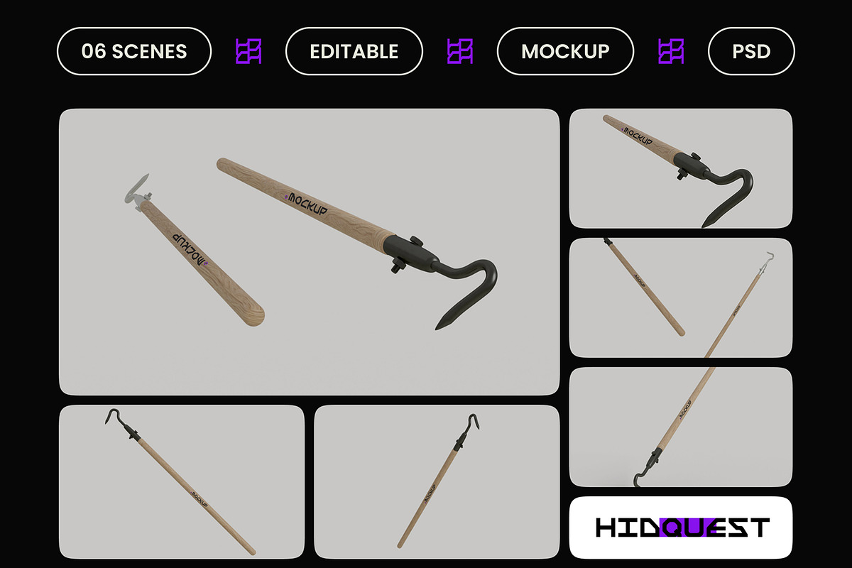 Long Handled Hook Mockup, a Household Mockup by hiddemaru (Photo 2 of 4)